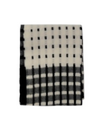 DON ALGODÓN BUFANDA BLANCO Y NEGRO - TALLA ÚNICA