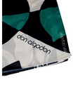 DON ALGODÓN PAÑUELO ESTAMPADO NEGRO Y VERDE - TALLA ÚNICA