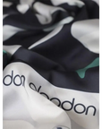DON ALGODÓN PAÑUELO ESTAMPADO NEGRO Y VERDE - TALLA ÚNICA