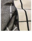 DON ALGODÓN PONCHO A CUADROS REVERSIBLE TARTÁN - TALLA ÚNICA