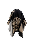DON ALGODÓN PONCHO ESTAMPADO PRINT ANIMAL - TALLA ÚNICA