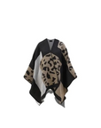 DON ALGODÓN PONCHO ESTAMPADO PRINT ANIMAL - TALLA ÚNICA