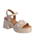 DON ALGODON SANDALIA TACON BEIGE