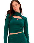 ELLESSE CAMISETA CROP LEILAH VERDE
