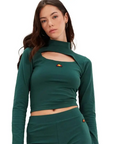 ELLESSE CAMISETA CROP LEILAH VERDE