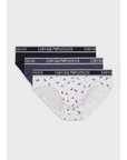 EMPORIO ARMANI 3 PACK BRIEF MARINE/WHITE/DENIM