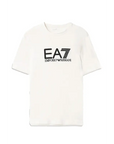 EMPORIO ARMANI T-SHIRT CREAM / BLACK - textil
