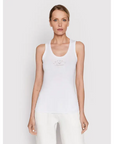 EMPORIO ARMANI WOMAN KNITTED LOUNGEWEAR TANK BLANC