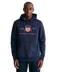 GANT ARCHIEVE SHIELD HOODIE AZUL