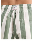 GANT BLOCK STRIPE SWIM SHORTS KALAMATA GREEN