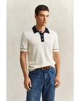GANT COTTON MODAL POLO CREAM
