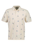 GANT EMBROIDERED SS POLO CREAMED WHITE
