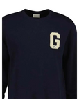GANT G BADGE SWEAT C-NECK EVENING BLUE - textil