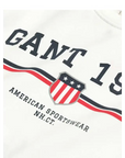 GANT GRAPHIC C-NECK SWEAT EGGSHELL - textil