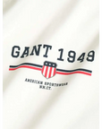 GANT GRAPHIC SS T-SHIRT EGGSHELL - textil