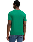 GANT GRAPHIC SS T-SHIRT TARTAN GREEN - textil