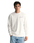 GANT PRINTED GRAPHIC C-NECK SWEAT BLANCO