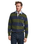 GANT REG CHAMBRAY STRIPE HEAVY RUGGER COUNTRY GREE - textil