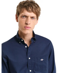 GANT REG CLASSIC POPLIN SHIRT MARINE