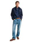 GANT REG JERSEY SHIRT MARINE - textil