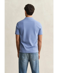 GANT REG SHIELD SS PIQUE POLO FADED DENIM