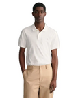 GANT REG SHIELD SS PIQUE POLO WHITE