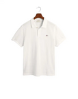 GANT REG SHIELD SS PIQUE POLO WHITE