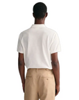 GANT REG SHIELD SS PIQUE POLO WHITE