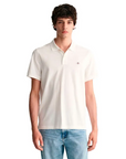 GANT REG SHIELD SS PIQUE POLO WHITE