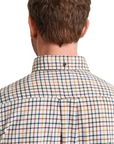 GANT REG TWILL CHECK SHIRT DEEP ORANGE - textil