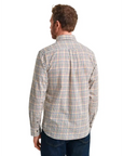 GANT REG TWILL CHECK SHIRT DEEP ORANGE - textil