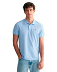 GANT REGULAR SHIELD SS PIQUE POLO AZUL CLARO