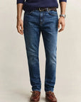 GANT SLIM GANT JEANS MID BLUE BROKEN IN