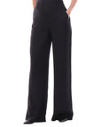 GUESS BASTIENNE WIDE LEG TROUSER JET BLACK A996