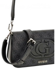 GUESS BOLSO ECO MIETTA FLAP SHOULDER BAG MARRON - TALLA ÚNICA
