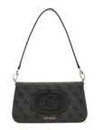 GUESS BOLSO ECO MIETTA FLAP SHOULDER BAG NEGRO - TALLA ÚNICA
