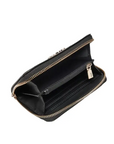 GUESS LAUREL SLG MEDIUM ZIP AROUND BLACK - TALLA ÚNICA / SIN c