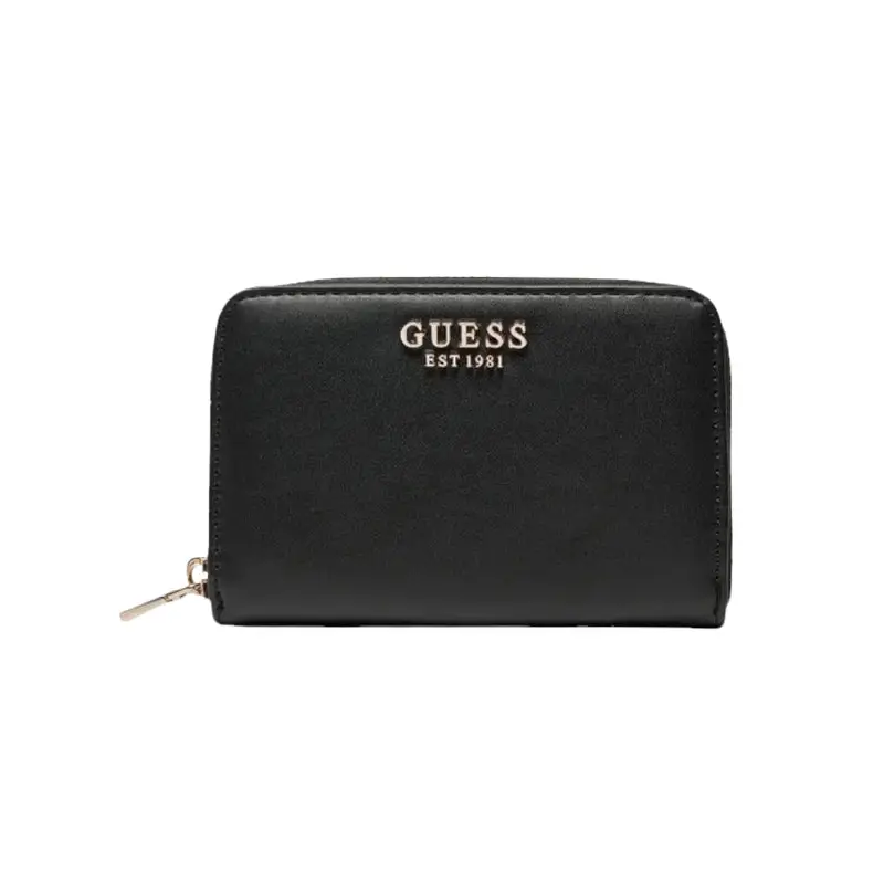 GUESS LAUREL SLG MEDIUM ZIP AROUND BLACK - TALLA ÚNICA / SIN c