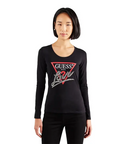 GUESS LS CN TRIANGLE LOVE TEE JB