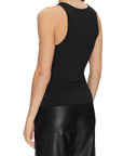 GUESS NEW SL ROUND NK GUENDALINA TOP JET BLACK A99