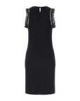 GUESS OLGA FRILL DRESS JET BLACK