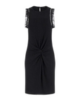 GUESS OLGA FRILL DRESS JET BLACK
