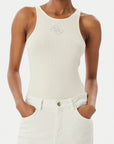 GUESS SL ROUND NK GUENDALINA TOP COSMIC VANILLA