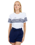 GUESS SS CN MARINA TEE PURE WHITE