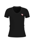 GUESS SS VN MINI TRIANGLE TEE PURE JET BLACK