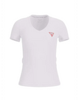 GUESS SS VN MINI TRIANGLE TEE PURE WHITE