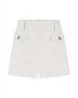 GUESS ZELIA DENIM SHORT PURE WHITE