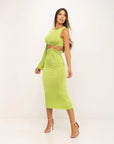 KALHUA VESTIDO LARGO VERDE - TALLA ÚNICA