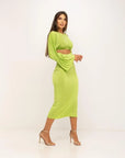 KALHUA VESTIDO LARGO VERDE - TALLA ÚNICA
