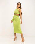 KALHUA VESTIDO LARGO VERDE - TALLA ÚNICA